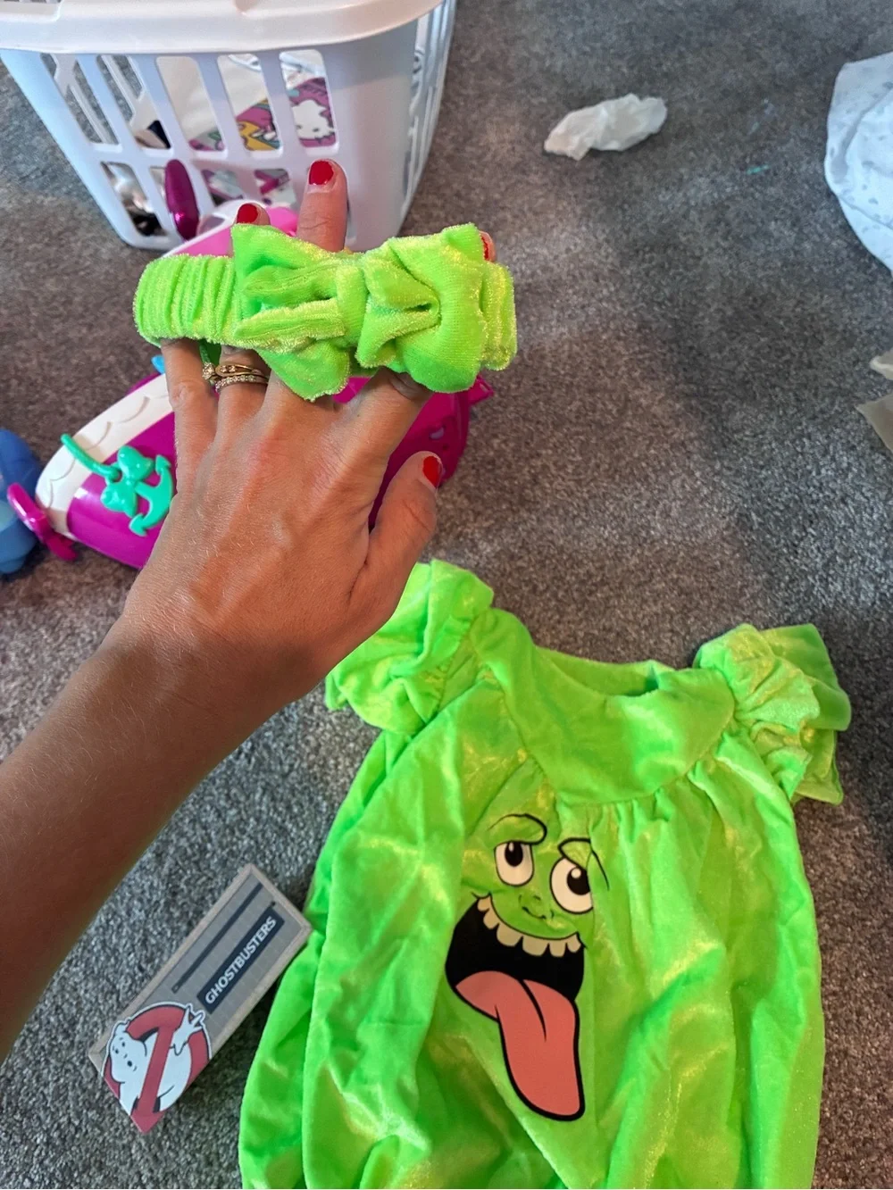 Infant ghostbuster slimer bubble costume